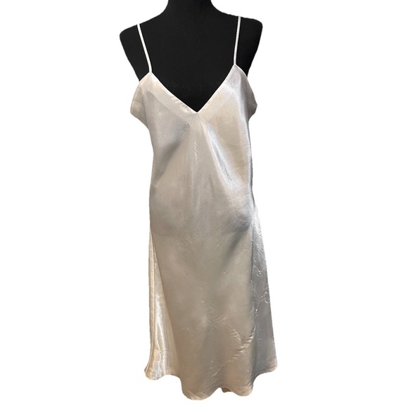 Other - Vintage TJW by Mervyns 90s White Slip‎ Dress Nightgown Large Bridal Valentines